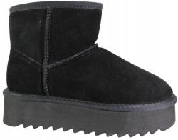 Goodin Hótaposó Női Bokacsizma Goodin GD-YU9002 MÉRET39 Bőr Fekete Velúr (GD-YU9002)