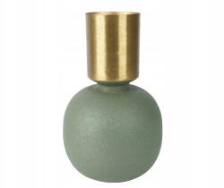  Dekoratív váza, 33 cm, zöldarany, Ksd (8720725641433)