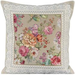 Takoy Gobelin díszpárnahuzat szőtt virágmintával