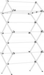 Songmics összecsukható ruhaszárító, fehér acél, kompakt, beltéri/kültéri használatra (LLR770W01) Ruhaszárító