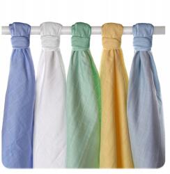 XKKO Régi idők muszlin pelenka organikus pamutból 70x70 5 db Pasztell (716)