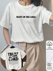 Shein Fehér Nyomott Mintás Póló (M) - allegro - 1 885 Ft