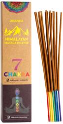  Betisoare Parfumate 7 Chakra - Ananda Himalayan Masala pentru energia Armoniei Universale - 8 Buc