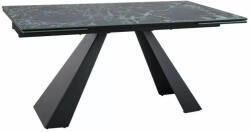  Salvadore Verde Alpi Bővíthető Kerámia Étkezőasztal Tengerkék Márvány Mintázattal (SIG-SALVADORETVC160)