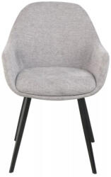  Vinto Brego Szürke Étkezőszék Fekete Fém Vázzal (SIG-VINTOBRCSZ)
