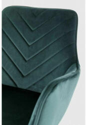  Fig Velvet Bársony Étkezőszék Zöld Geometrikus Varrással (SIG-FIGVCZ)