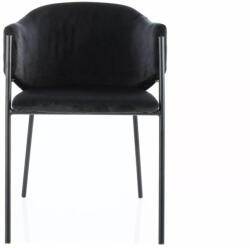 Bono Velvet Fekete Bársony Étkezőszék Matt Fém Vázzal (SIG-BONOVCC)
