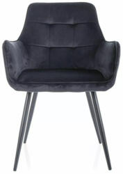  Lemon Velvet Bársony Étkezőszék Fekete Fém Vázzal (SIG-LEMONVCC)