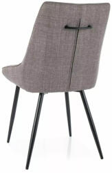  Klif Bjorn Étkezőszék Bézs Szövet Fekete Fém Vázzal (SIG-KLIFBJCBE)