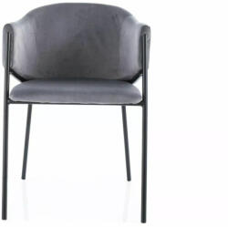 Bono Velvet Bársony Étkezőszék Szürke Fém Vázzal (SIG-BONOVCSZ)