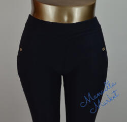  Polár Béléses, Elegáns Molett Méretű Elasztikus Nadrág! 9XL-es Sötétkék