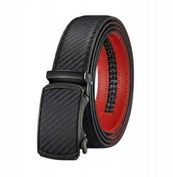  Öv Bőr Férfi Fekete Csat Automata Nadrághoz És Öltönyhöz Carbon (198)