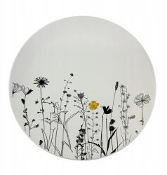 Clay Kerámia desszertes tányér Cream Garden Color ø 20cm, krém/fekete (8956-00-85)