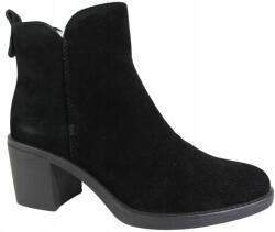 Sergio Leone Női bokacsizma Sergio Leone BT25321-S MÉRET36 Fekete Velúr Bőr Tömbsarokkal (BT25321/S)