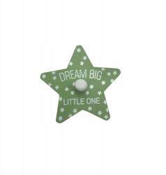 H&L Gyerek vállfa Csillag, zöld/fehér csillagok (A442-ZE-00)