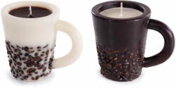 Decorer Set 2 lumanari aroma cafea cm 11, 5 x 8 x 9, 5 H (A14.17.06)