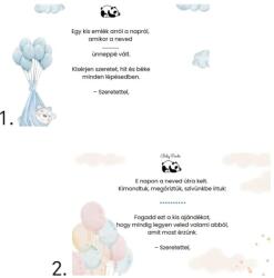 Baby Panda 1. Ajándékkártya - Keresztelőre