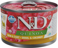 N&D Dog konzerv fürj & kókusz adult mini 140 g