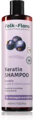Folk & Flora Blackcurrant megújító sampon tápláló hatással 400 ml