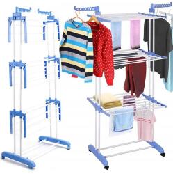 Sternhoff Gurulós fém 3 szintes ruhaszárító, 178 x 78 x 49 cm, fehér (HM-01303) Ruhaszárító