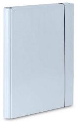 FORNAX A4 mappa szett, záró gumi, műanyag bevonatos karton, 600 gr, 10 db, fehér (400965)