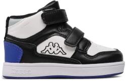 Kappa gyerek mokaszin, 302734368, Ökobőr, 20 EU, Fekete/Fehér (0000302734368_20)