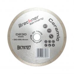 Breckner Disc diamantat continuu fractionat 230x30/25.4mm, segment 10mm pentru gresie, faianta, ceramica dura, marmura Breckner Germany Disc de taiere