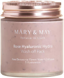 MARY & MAY Mască de argilă pentru echilibrarea pielii Rose Hyaluronic Hydra Wash Off Pack - 125 g Masca de fata