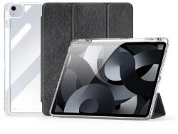 Dux Ducis Dux ducis unid tabletvédő álló, textil hatású, aktív flip, oldalra nyíló, trifold, asztali tartó, ceruza tartó, fekete, kompatibilis: Apple IPAD Air 13, 2025, / IPAD Pro 12.9, 2022, / IPAD Pro 12.9, 2