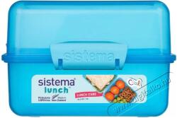 Sistema Kétrekeszes ételtároló doboz, 1, 4 l, kék