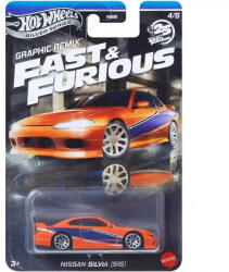 Mattel Hot Wheels Fast & Furious Graphic Remix Nissan Silvia (S15) kisautó (JBY48) - morzsajatekbolt