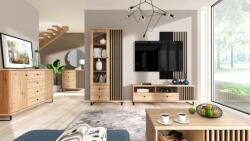  MODERNO C-7 TV állvány Artisan Tölgy színben. 124 cm (JA.MODERNO C-7)