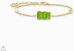 THOMAS SABO x HARIBO zöld gumimaci kristályüveg karkötő 19 cm - A2151-445-6-L19