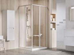 RAVAK Supernova cabină de duș 80x80 cm pătrat satin mat/sticlă transparentă 14V40UO2Z1S (14V40UO2Z1S)
