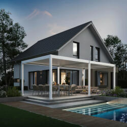  SUN DELUX Motoros 3, 6x7, 2 m Fehér terasz pergola