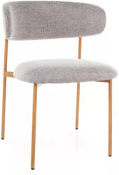 SIGNAL MEBLE Elton D Brego Étkezőszék Szürke Szövet Tölgy (SIG-ELTONDBRDSZ) - pepita
