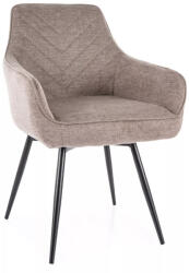 SIGNAL MEBLE Servio Brego Forgó Étkezőszék Bézs Szövettel (SIG-SERVIOBRCBE) - pepita