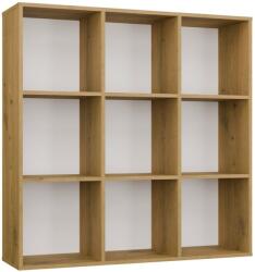  REGAŁ MALAX 3x3 Dąb Artisan polcos szekrény