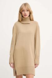 BOSS Orange ruha gyapjúkeverékből - bézs XS
