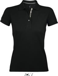 SOL'S Női polo Sol's Portland fekete