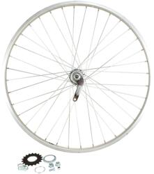VELOX Hátsó kerék kerékpár, anya. Tömör tengely, alumínium felni Velox Moy. Velosteel szürke