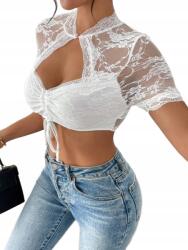 Shein XL Rövid Csipkés Felső