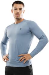 SIROKO Men Fitness Férfi hosszú ujjú tréning póló Aqua Kék kék