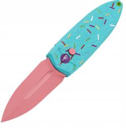 Bestech Knives Bestech Ququ összecsukható kés, kék/nyomtatott pöttyös G10 markolat, rózsaszín 14C28N acél (5905247676337)