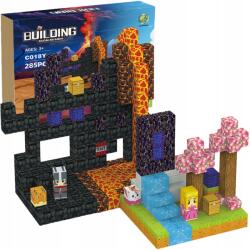 ALLNOEL Mágneses Építőkockák 285 Db-os Gyerekeknek 8 Db Pixel Figura Szett (Klocki magnetyczne sześciany 285 EL C018Y)