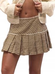 Shein S Mini Kockás Szoknya