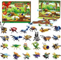  Adventi Naptár Építőkockák Rovar Figurák 24 Ablak Ajándék (kalendarz adwentowy klocki konstrukcyjne prez)