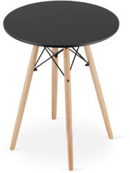 Klubfotel Skandináv stílusú kerek étkező asztal 60 cm Todi - fekete