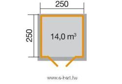WEKA Faház szerszámtároló Weka 209 250 250 cm (209.2525.10.14)