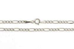 Ezüst Férfi ezüst karkötő Figaro 4mm ródiumbevonatos